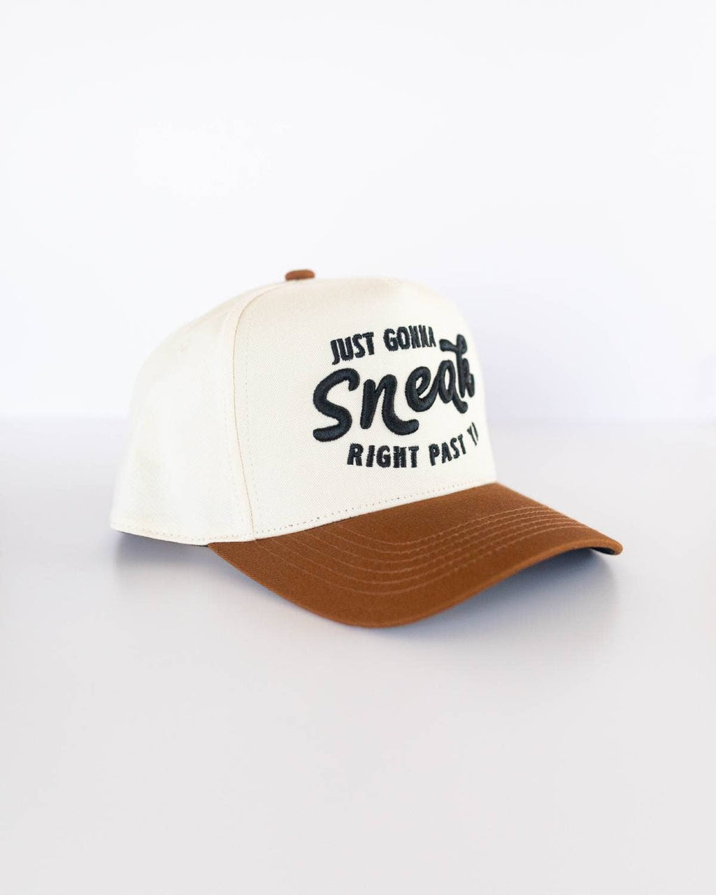Just Gonna Sneak Right Past Ya Hat - Brown & Black