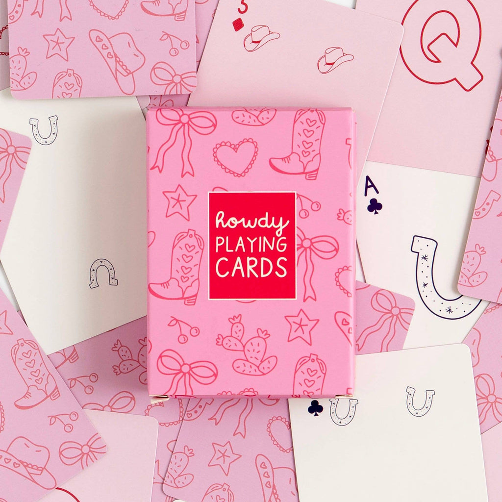 Howdy Cowgirl Western Playing Cards