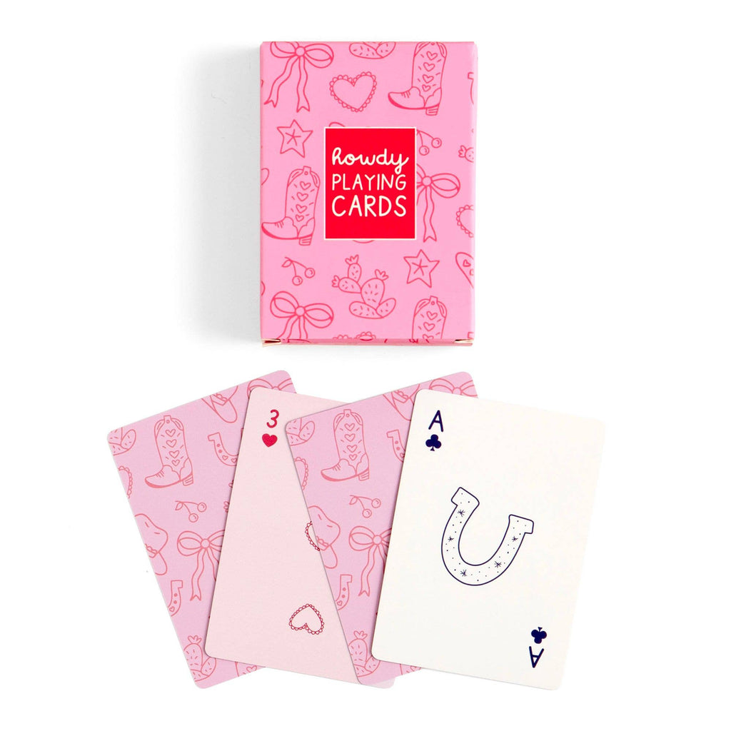 Howdy Cowgirl Western Playing Cards