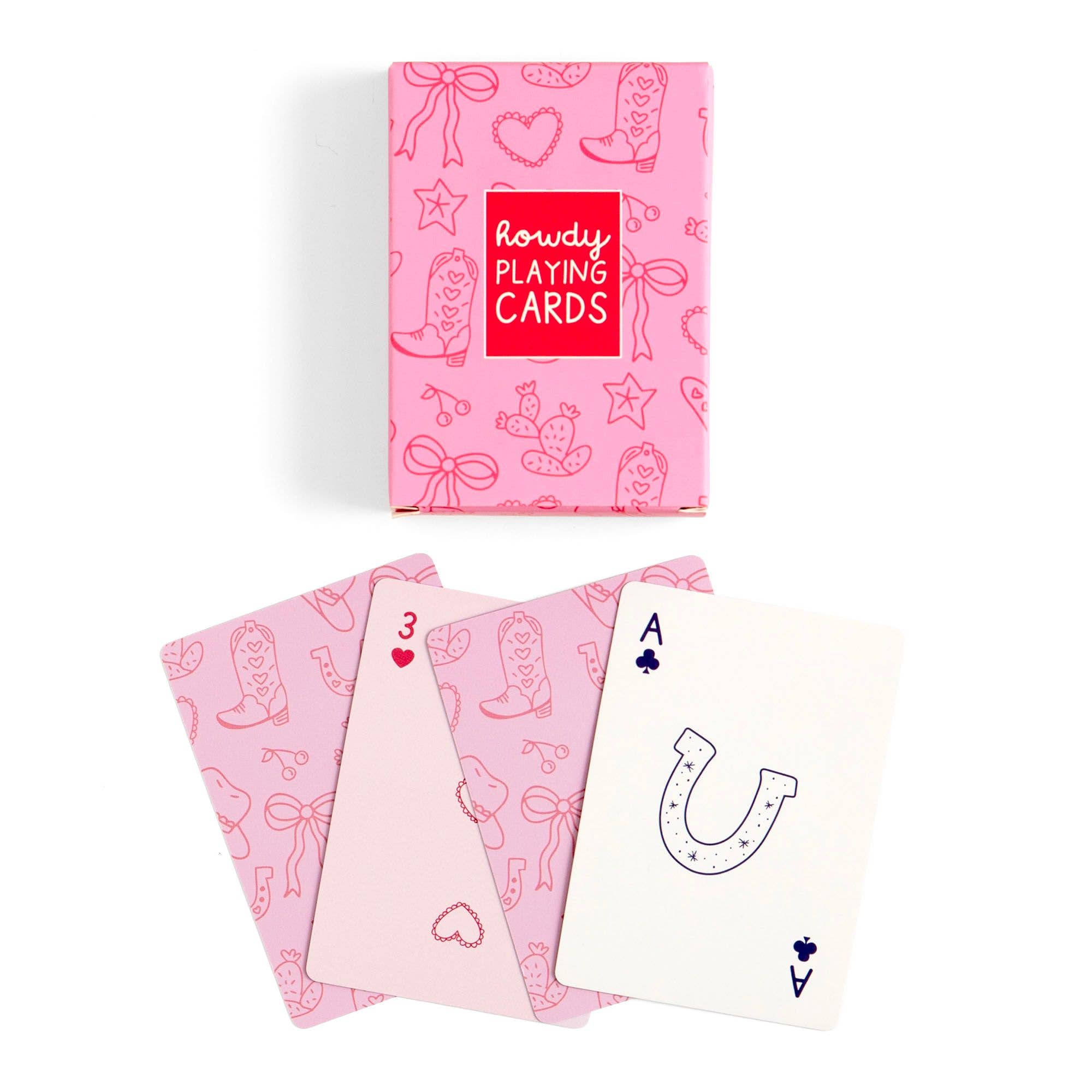 Howdy Cowgirl Western Playing Cards