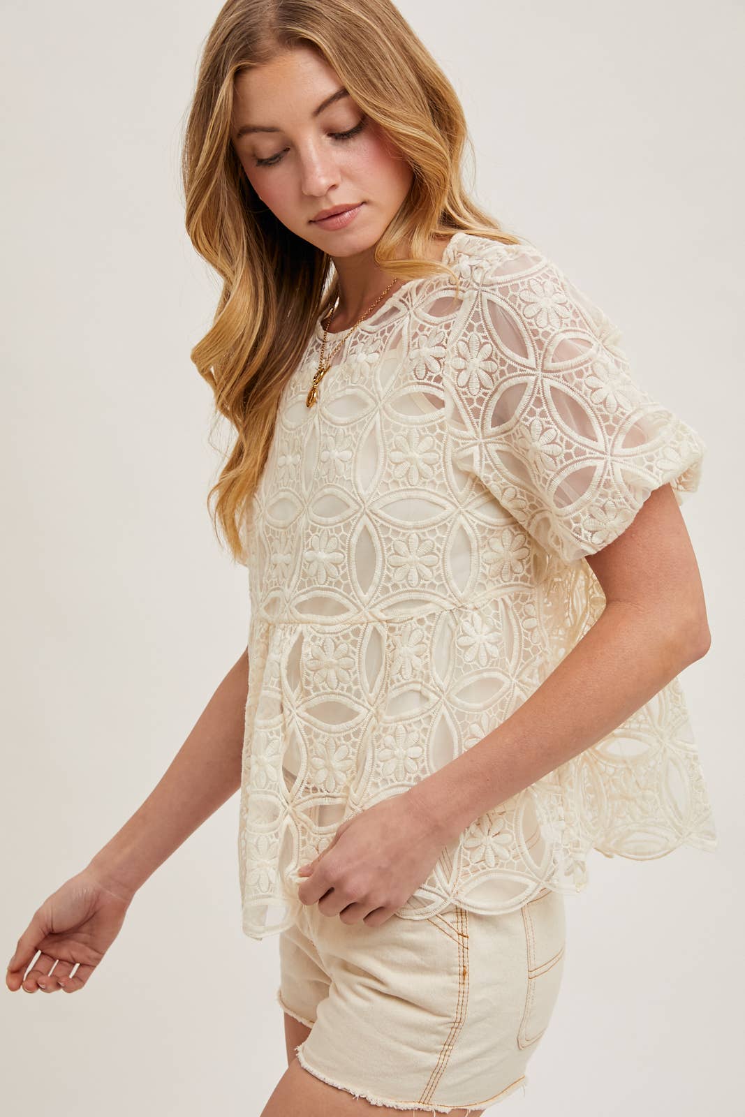 Sheer Babydoll Top (w/ lining)