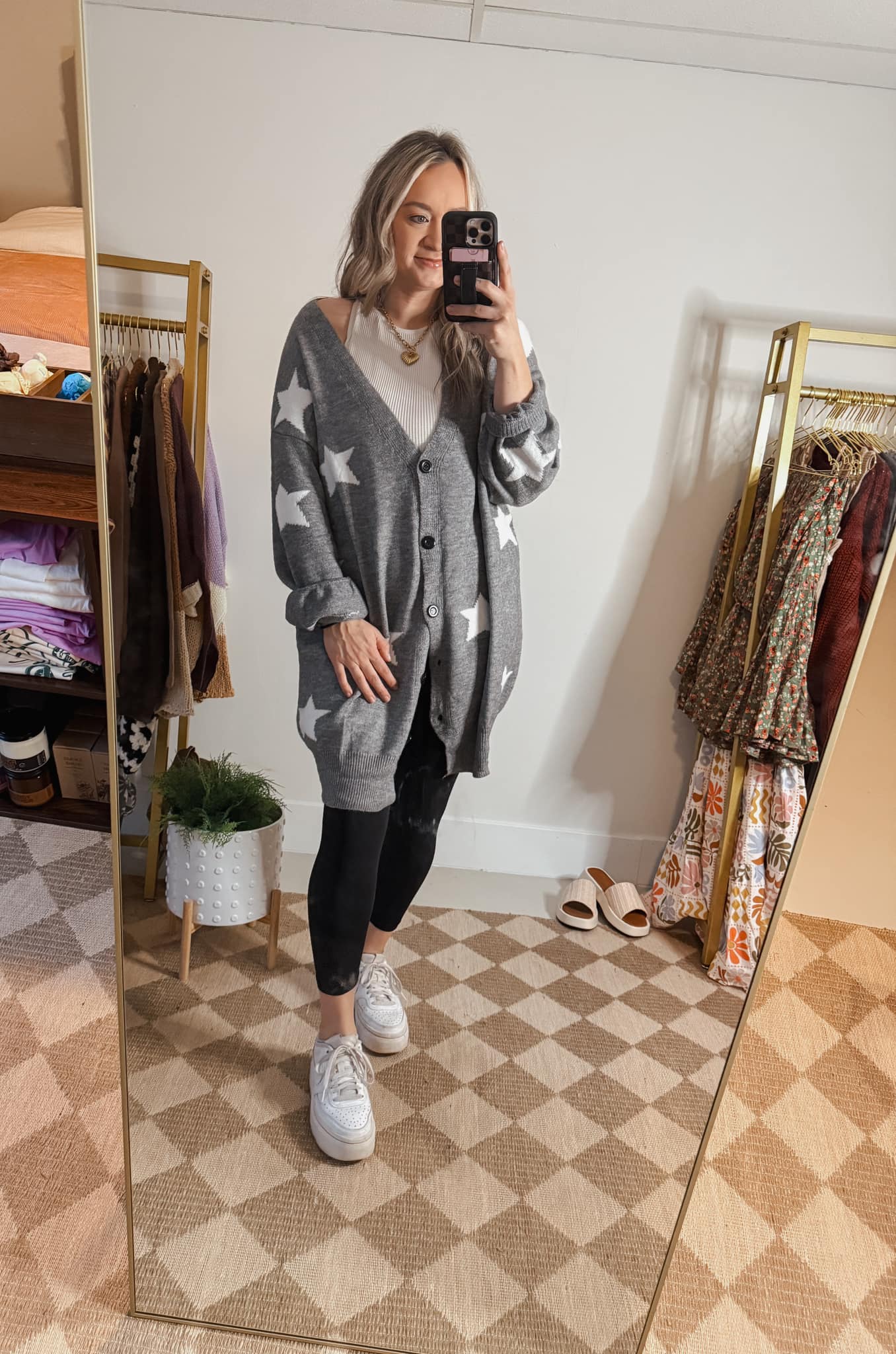 Oversized Star Cardigan