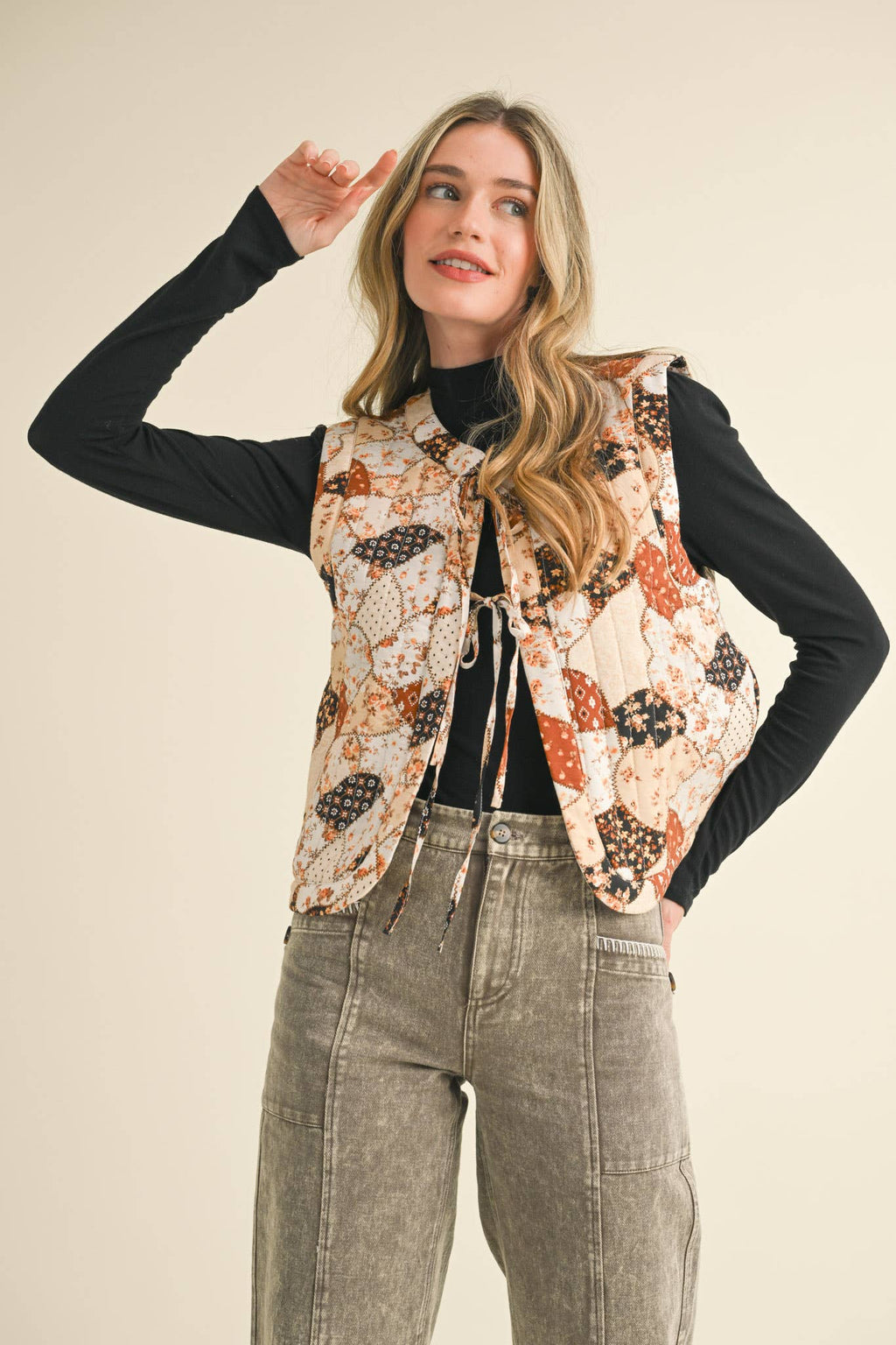 Patchwork Puff Quilted Vest