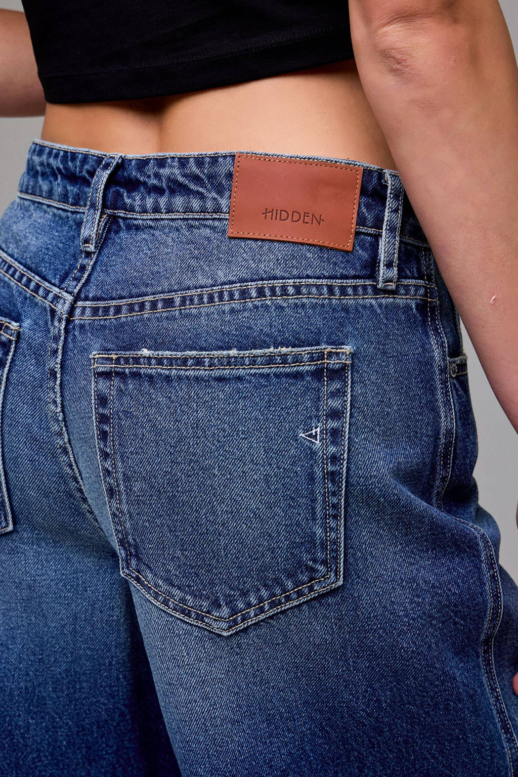 Hidden Hem Wide Leg Jean