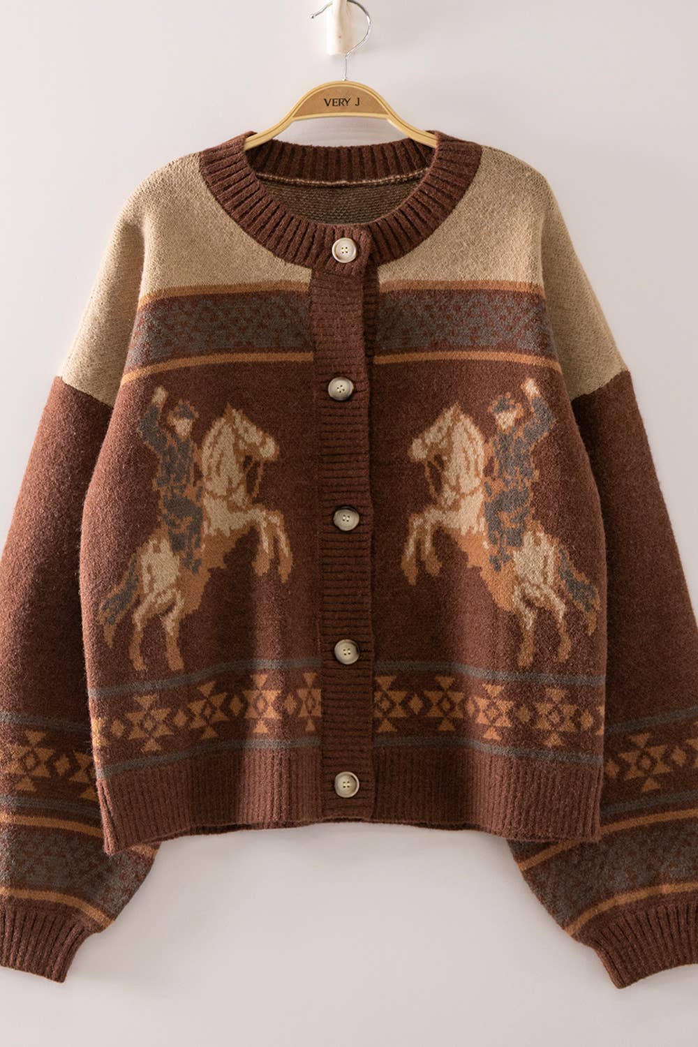 Western Cowboy Knit Cardigan