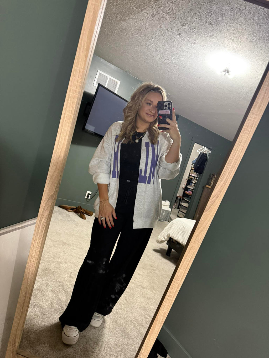 Drawstring Wide Leg Pants