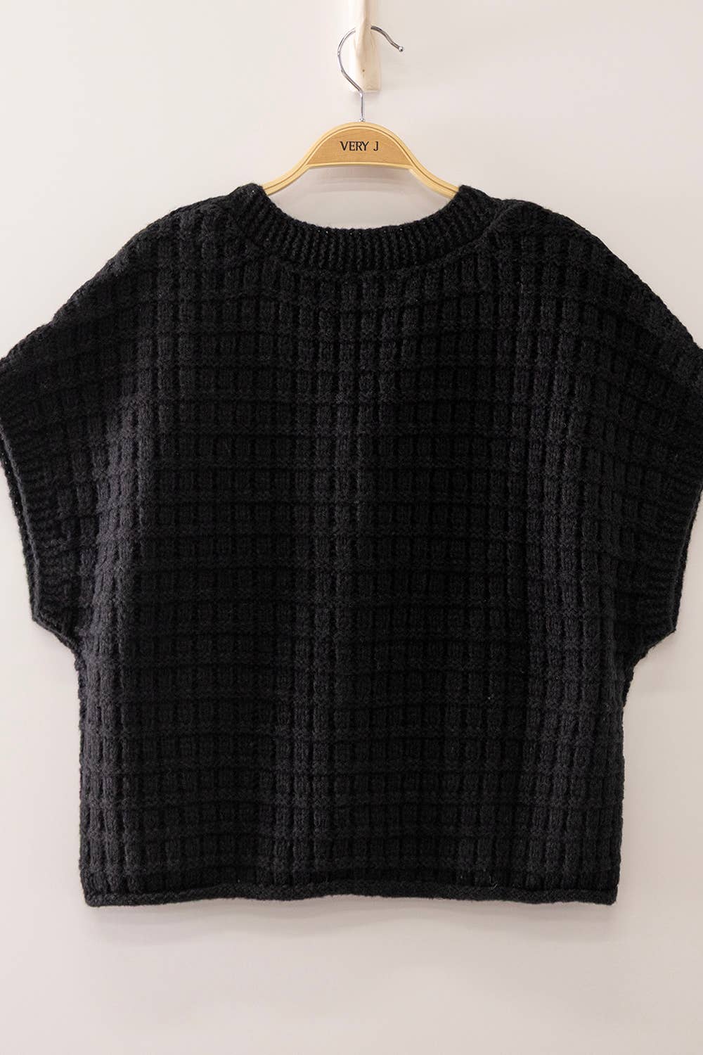Waffle Crop Cardigan