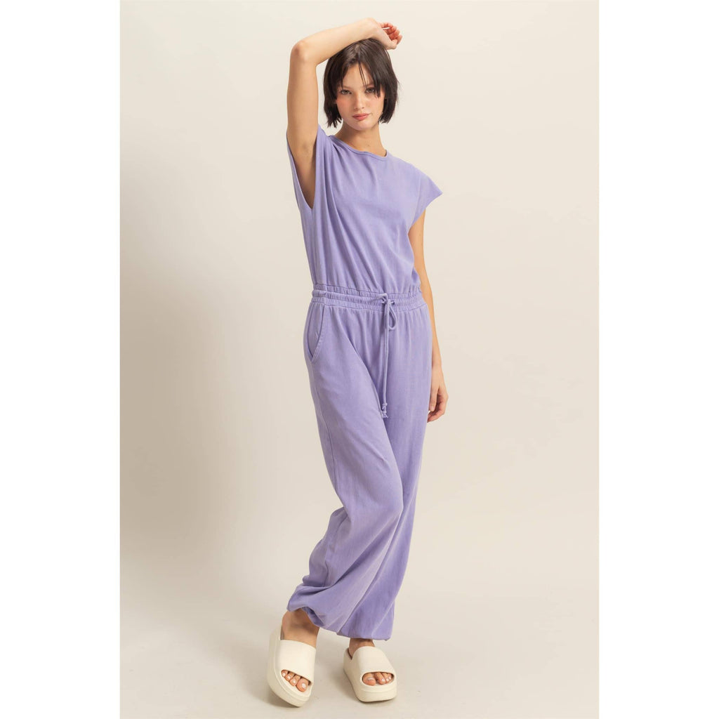 Short Sleeve Casual Jumpsuit