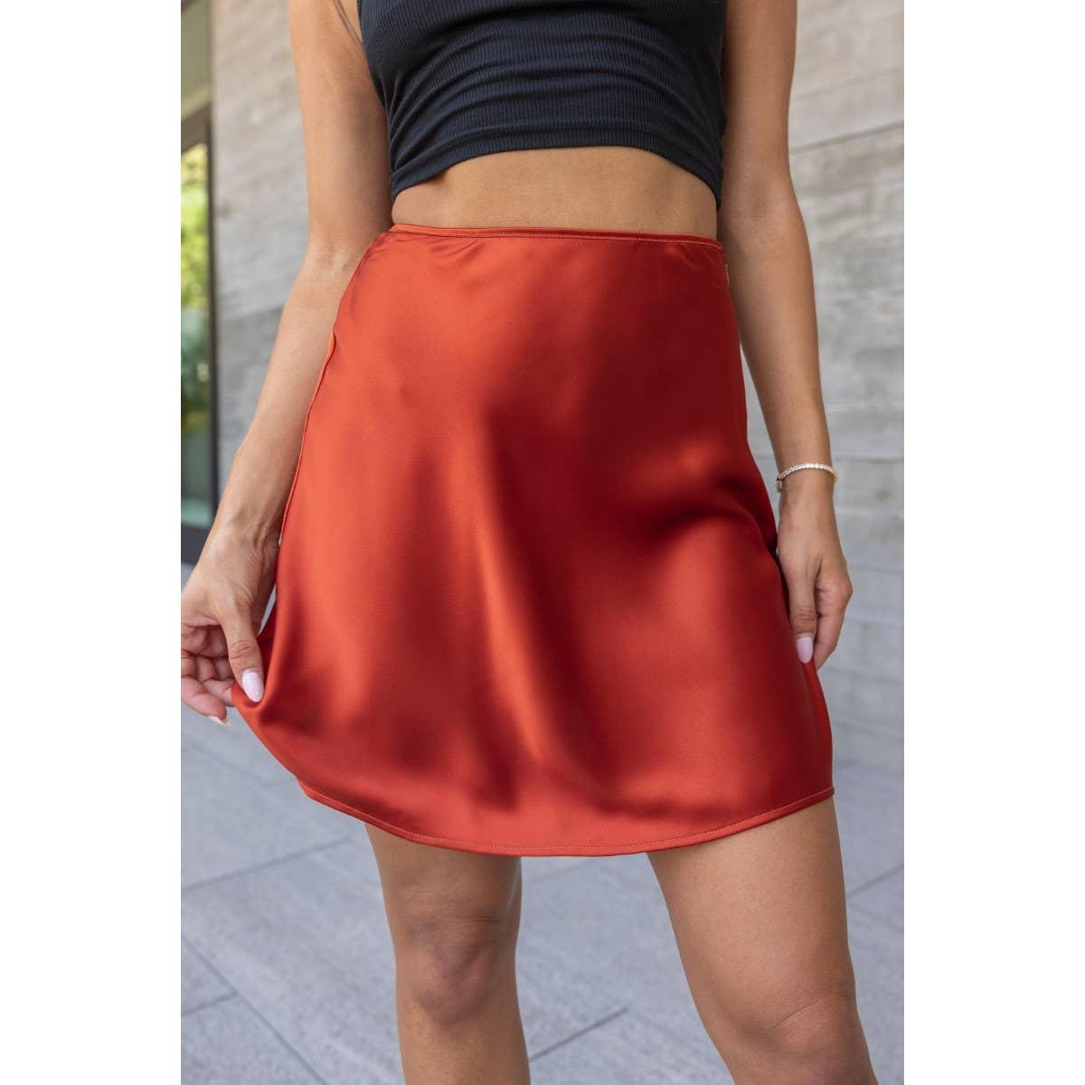 Silk Mini Skirt