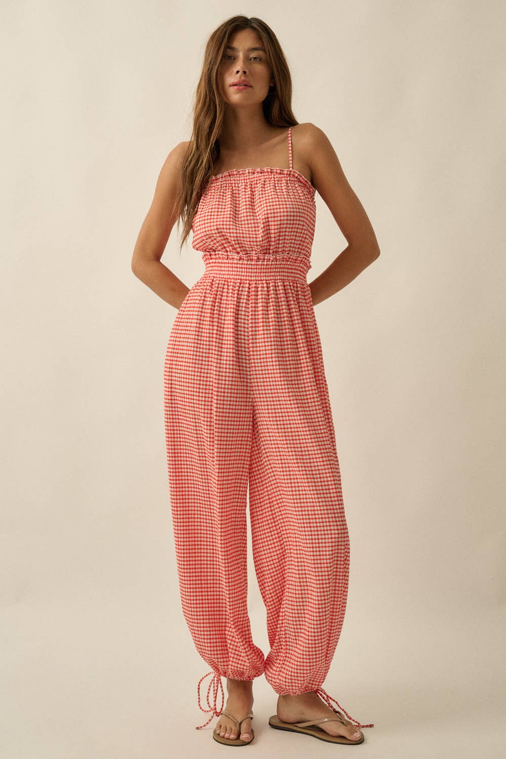 Gingham Jumpsuit