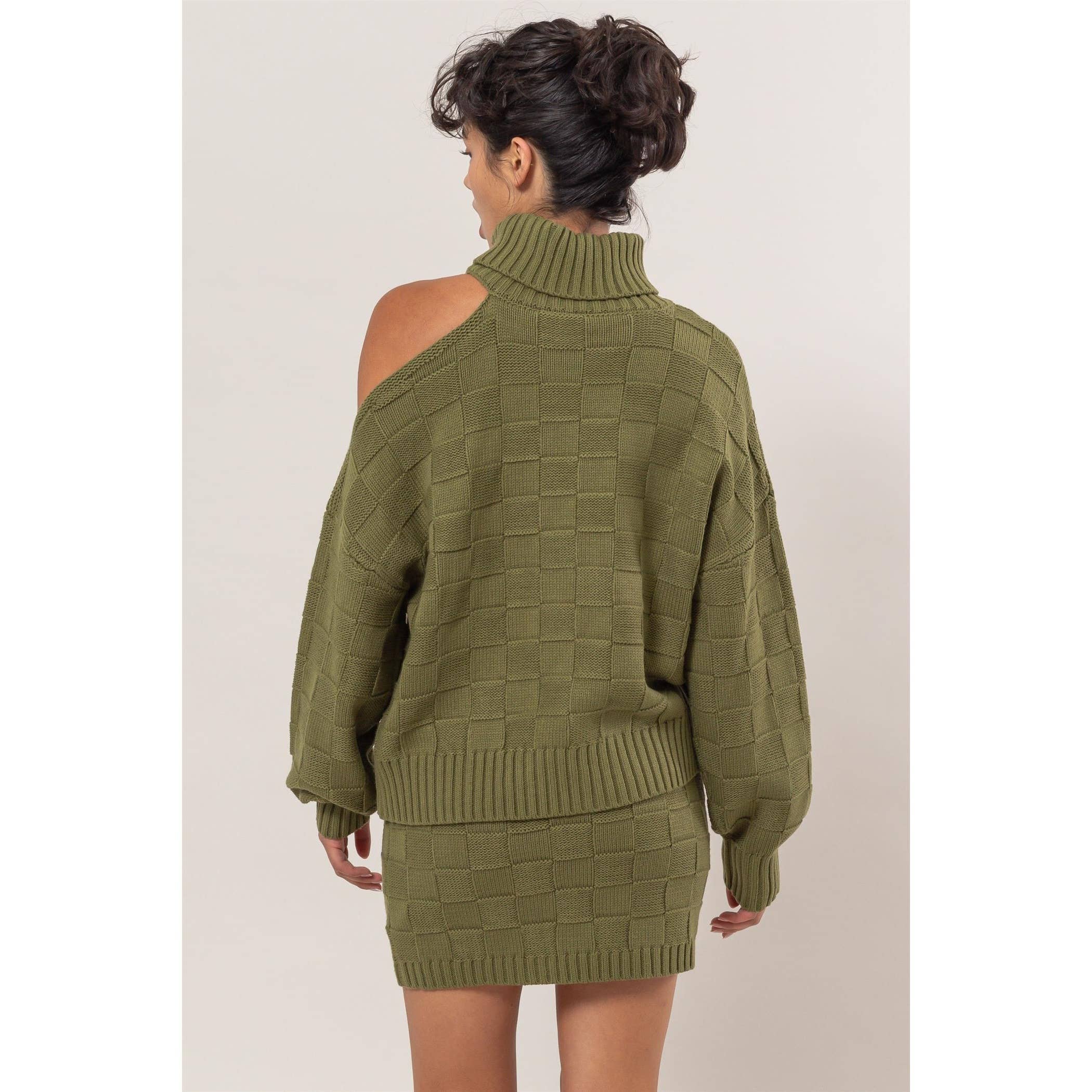 Cold Shoulder Sweater