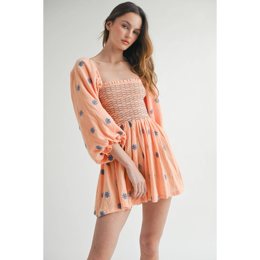 Floral Smocked Romper