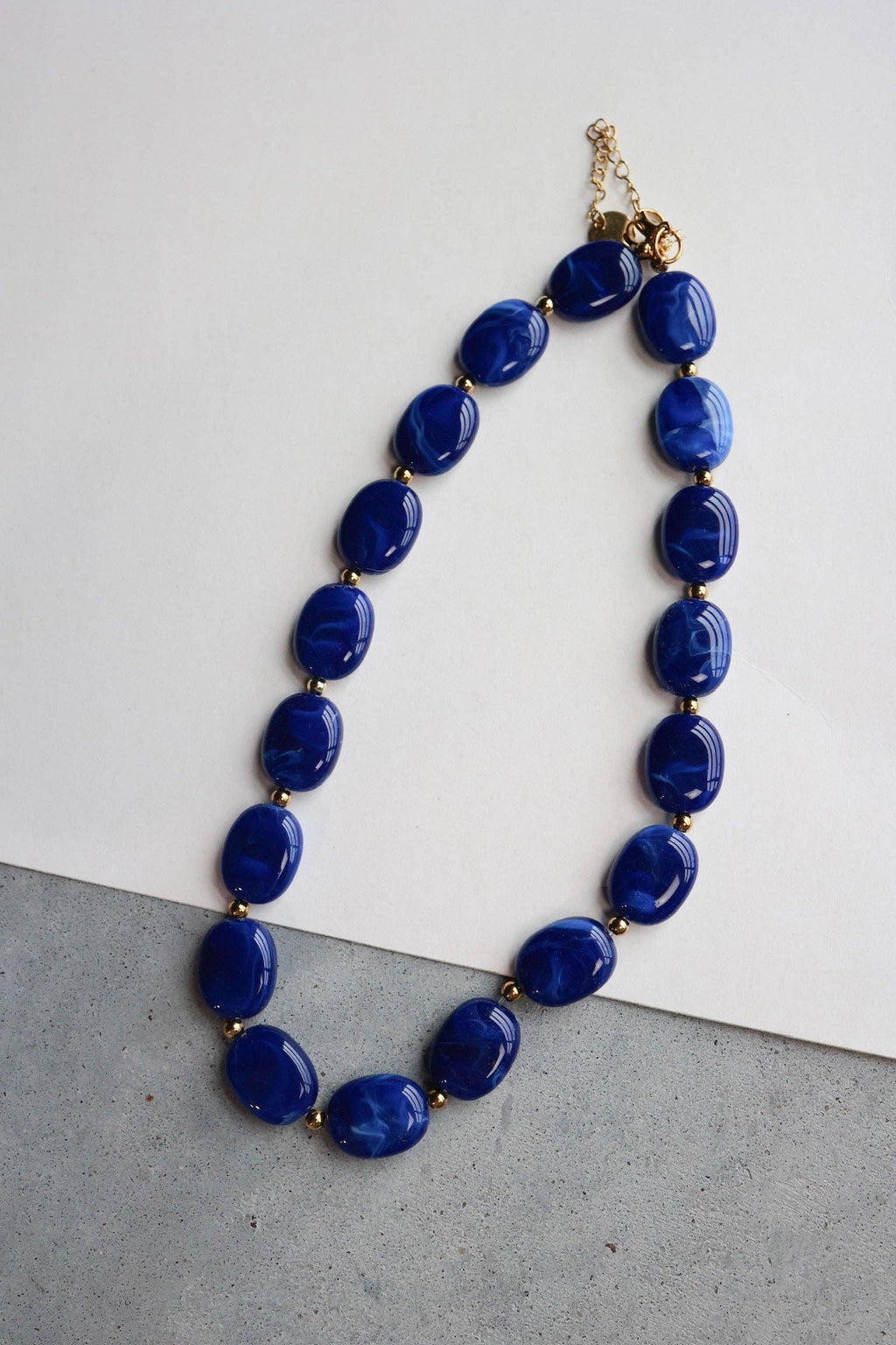 Big Blue Bubble Necklace