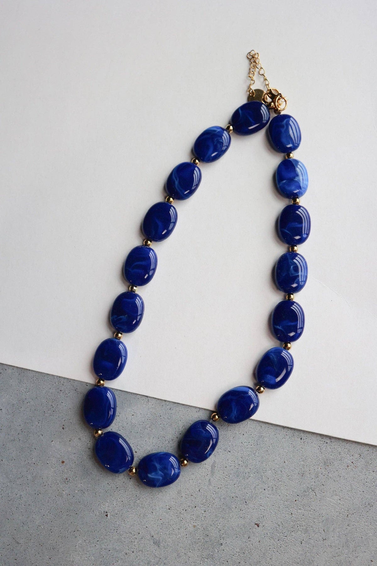 Big Blue Bubble Necklace
