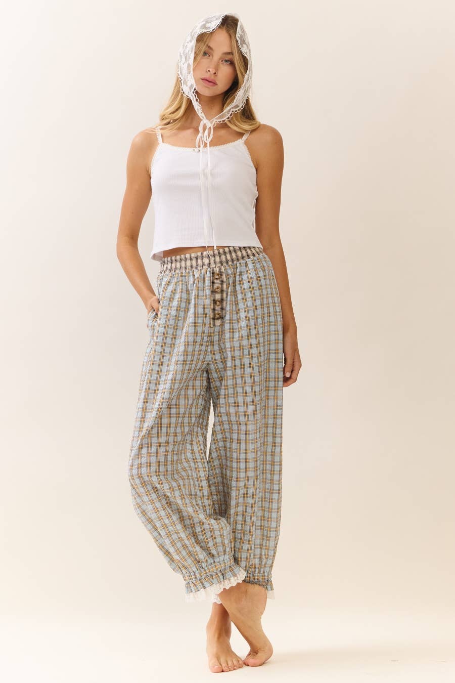 Plaid Bloomer Pants