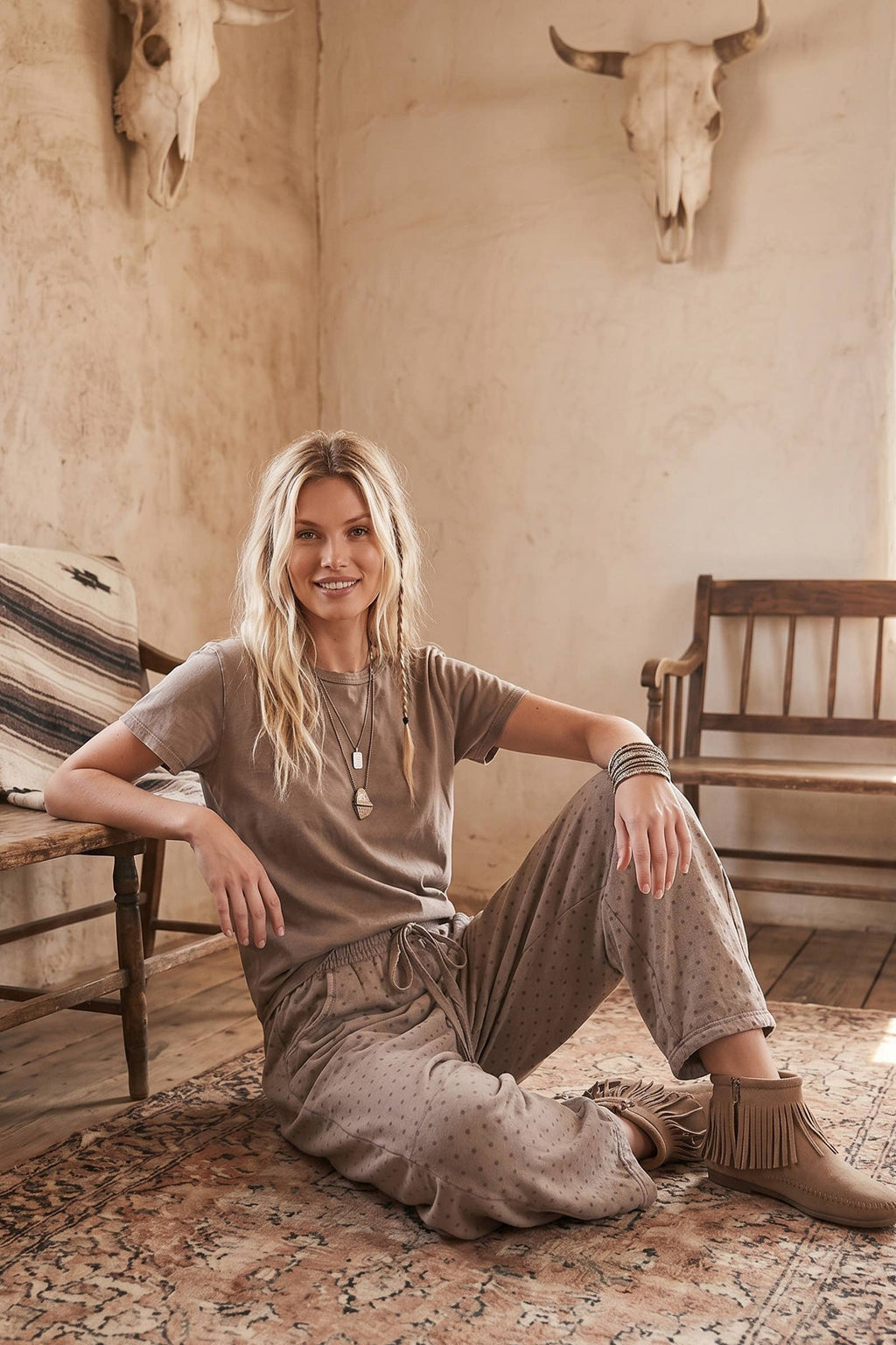 Polka Dot Barrel Lounge Pants