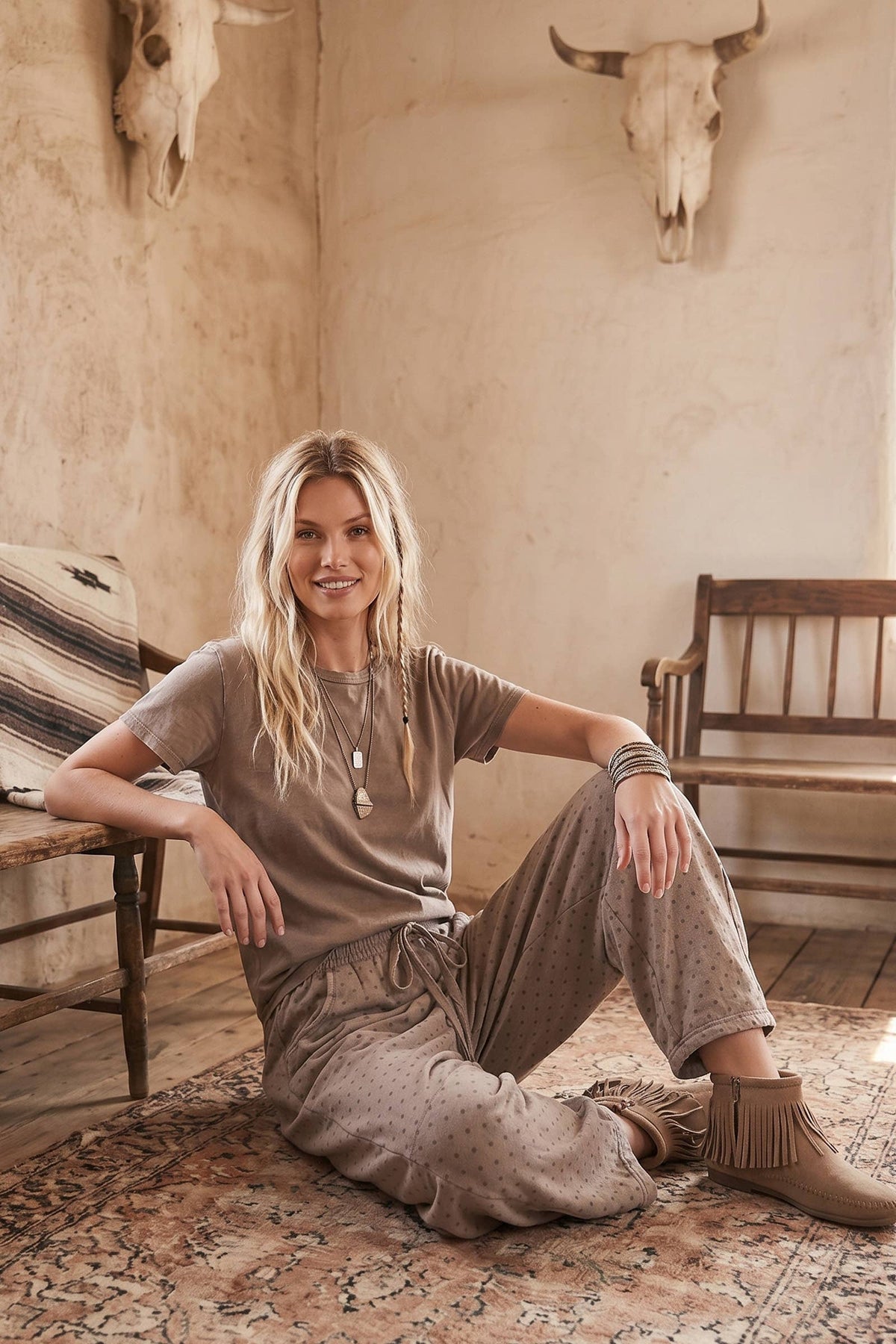 Polka Dot Barrel Lounge Pants