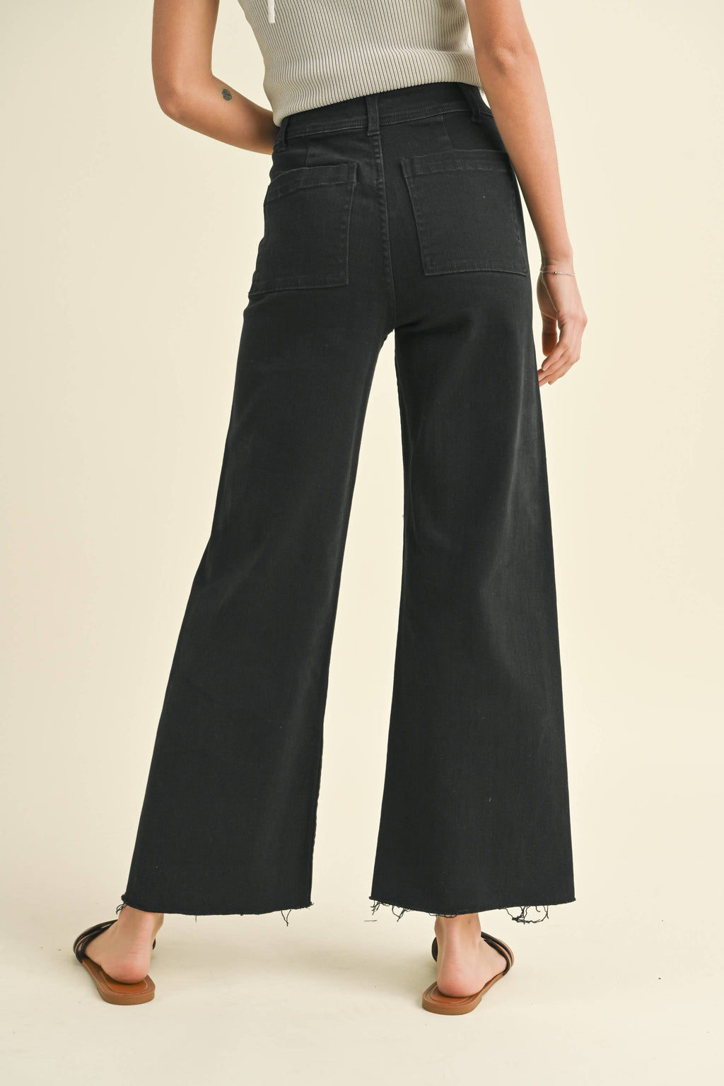 Straight Leg Black Denim