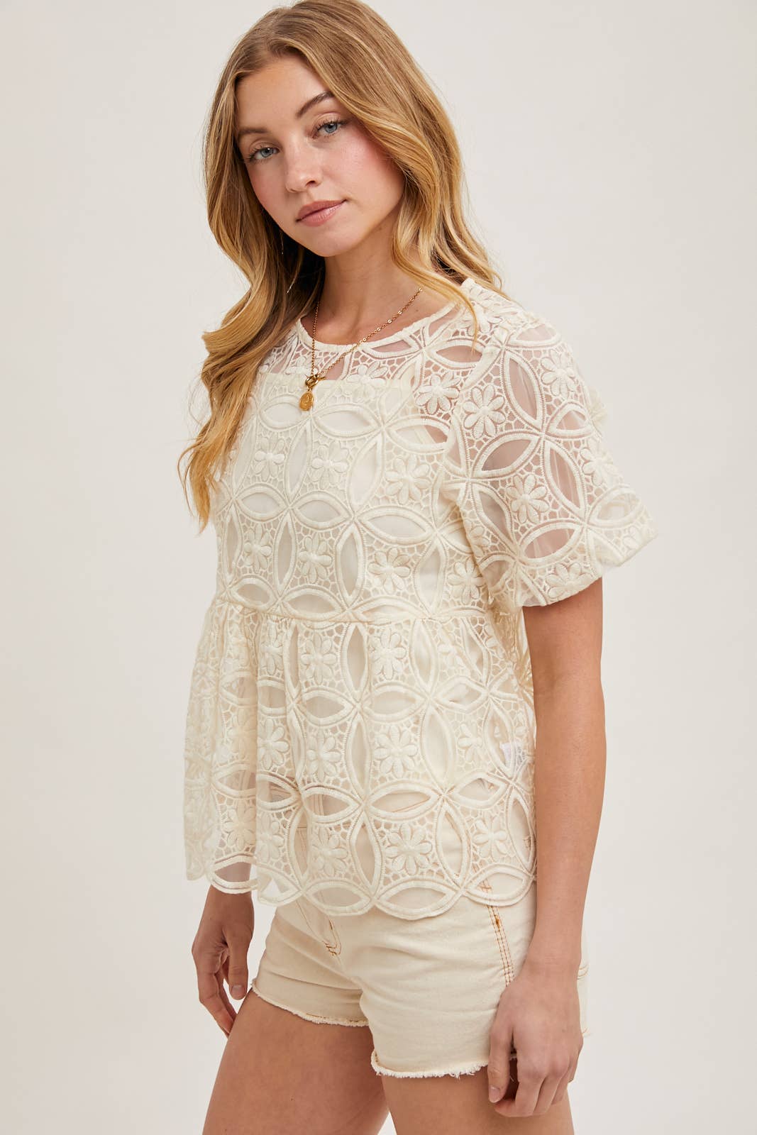 Sheer Babydoll Top (w/ lining)