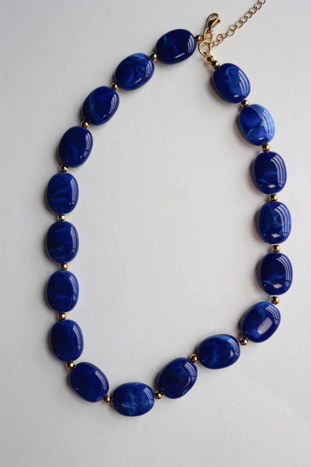 Big Blue Bubble Necklace
