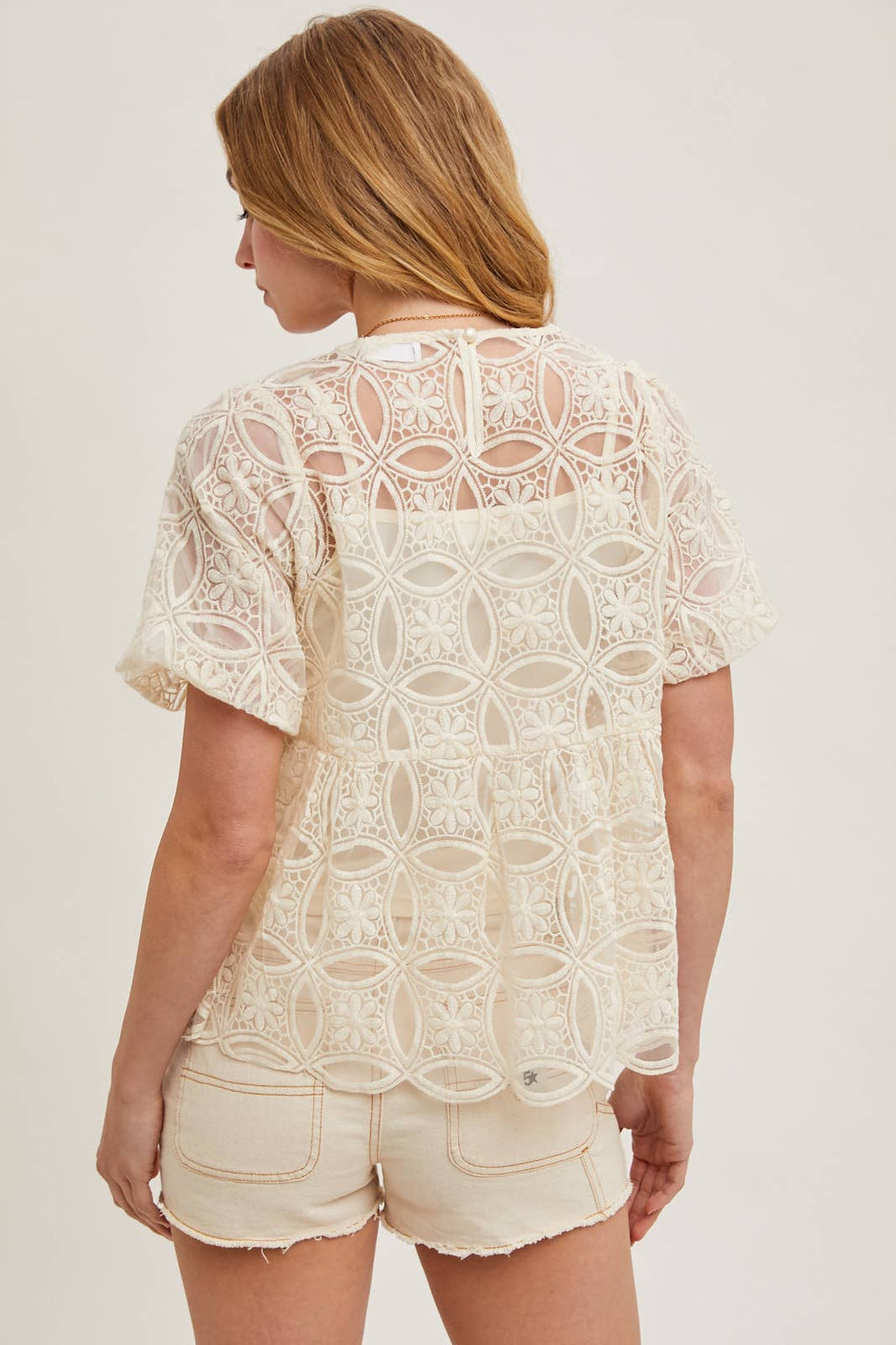 Sheer Babydoll Top (w/ lining)