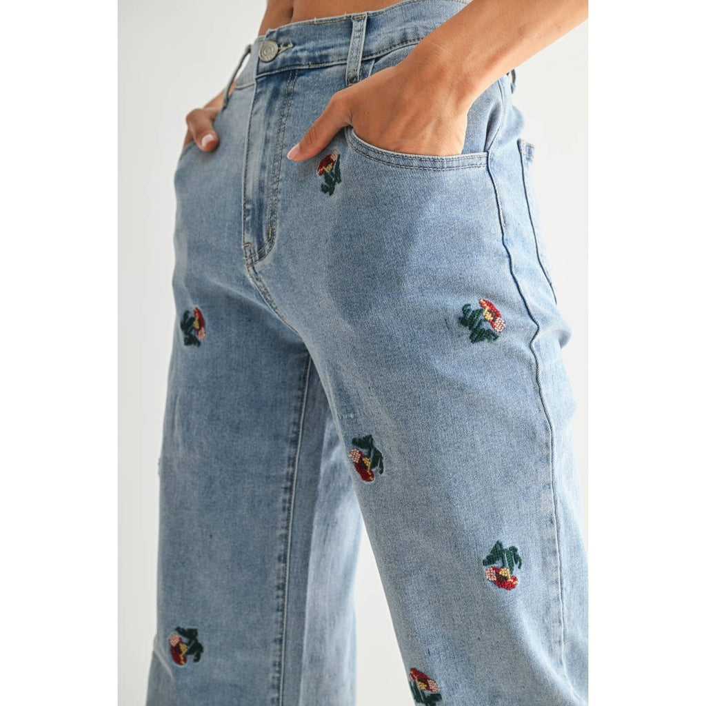 Embroidered Denim