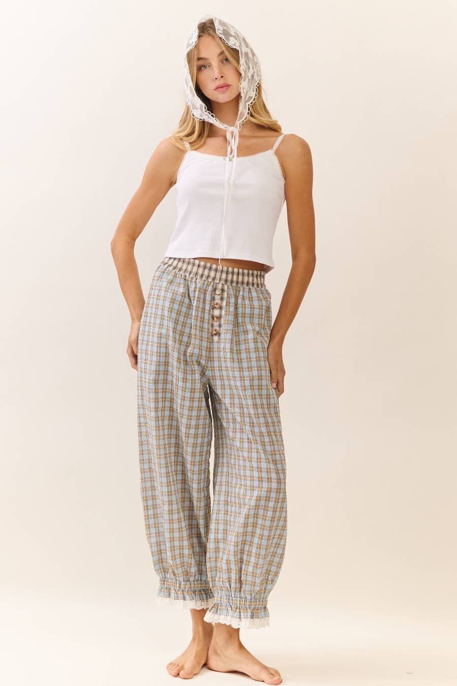 Plaid Bloomer Pants