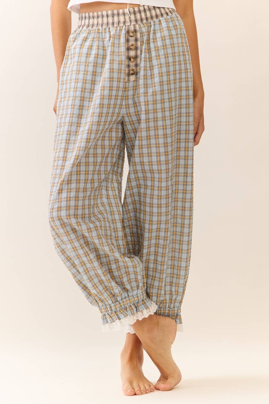 Plaid Bloomer Pants
