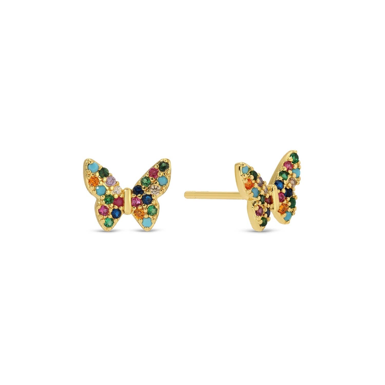 Butterfly Velvet Stud Set