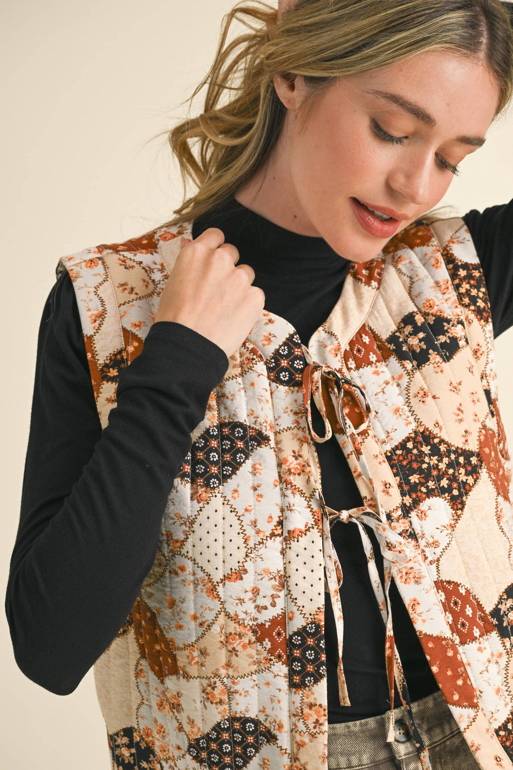 Patchwork Puff Quilted Vest