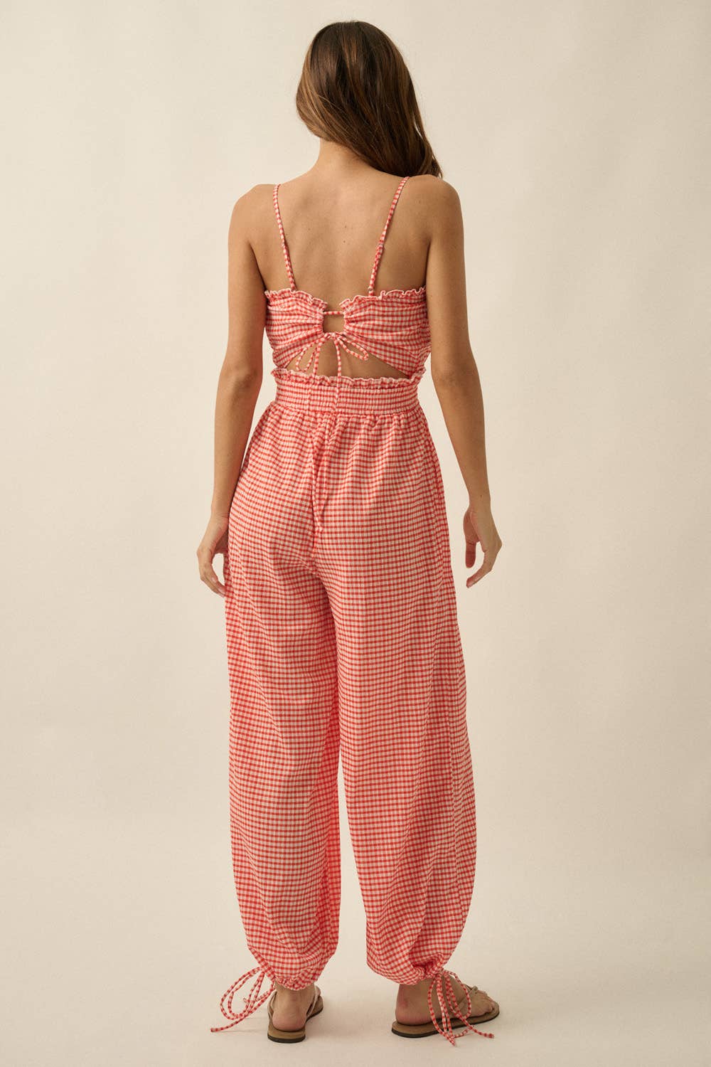 Gingham Jumpsuit