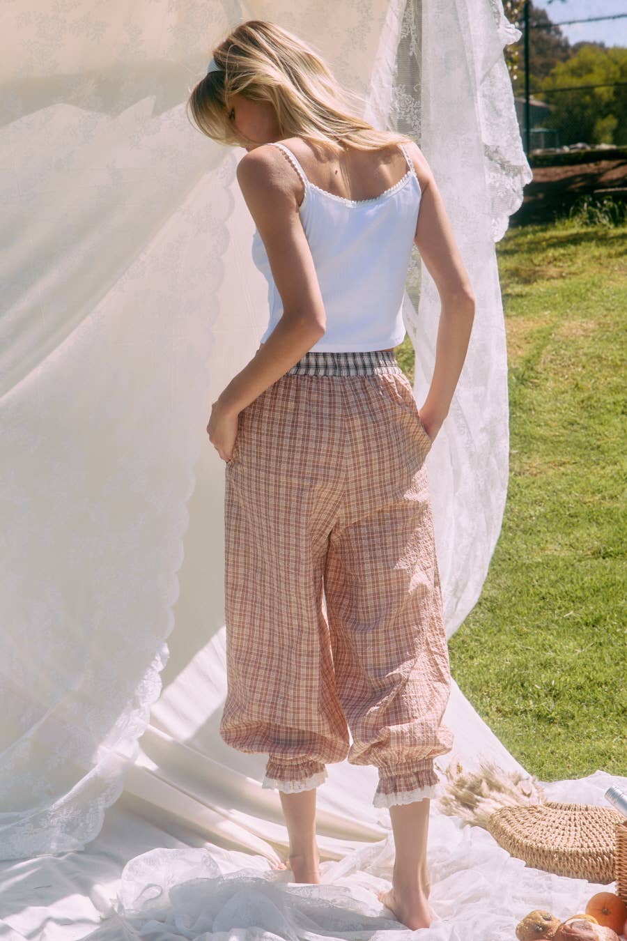 Plaid Bloomer Pants