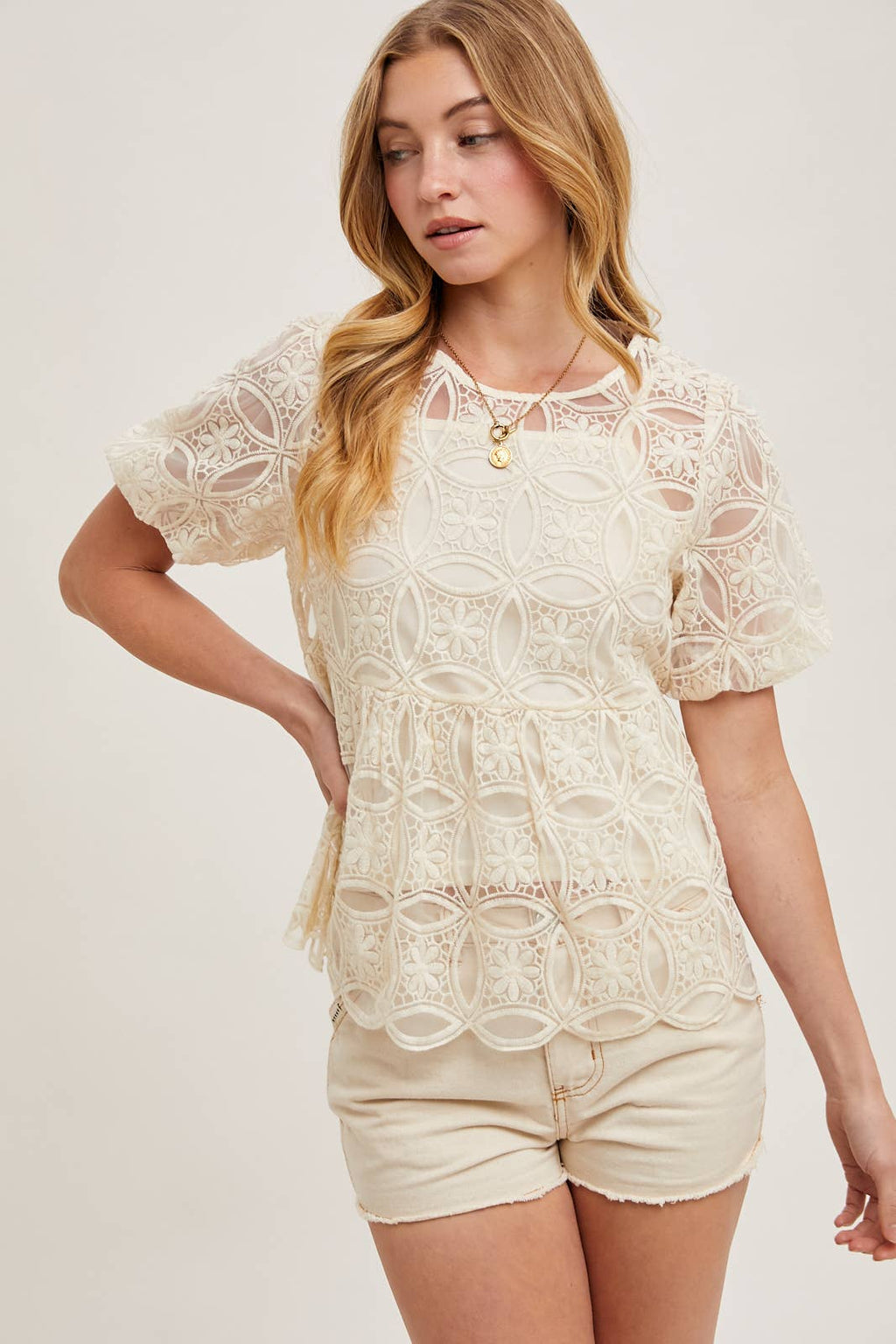 Sheer Babydoll Top (w/ lining)